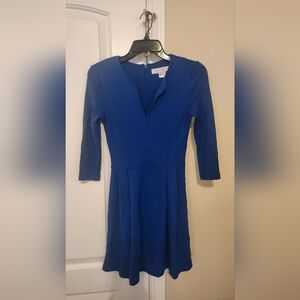 French Connection cobalt blue dress 3/4 sleeve